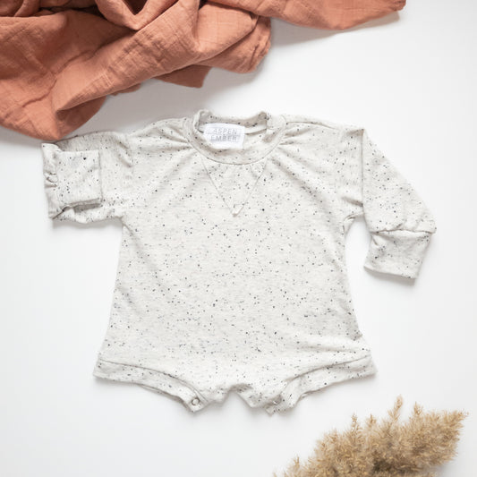 Speckled Sweater Romper
